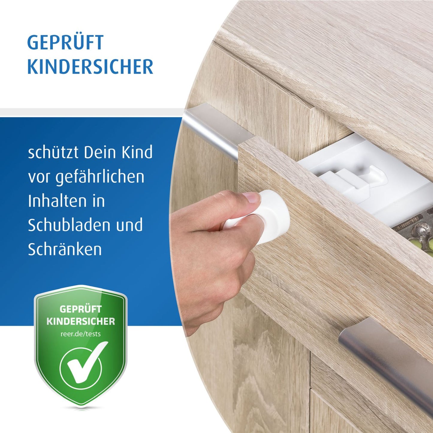 Magnetic lock with mounting aid, 1 piece