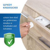 Magnetic lock with mounting aid, 1 piece