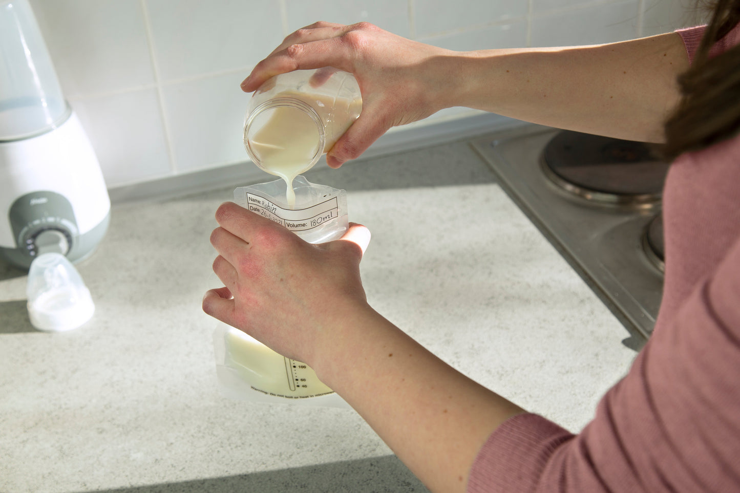 Alecto BF100 - Mother milk storage bags 220 ml, 100 pieces