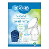 Dr. Brown's Silicone Breast Pump Breast Milk Catcher with Options+ Anti-Colic Baby Bottle & Travel Bag