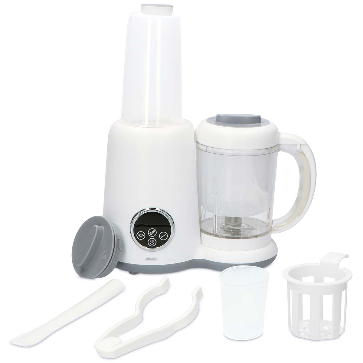 Alecto BFP-66 - 5-in-1 healthy baby food maker, white