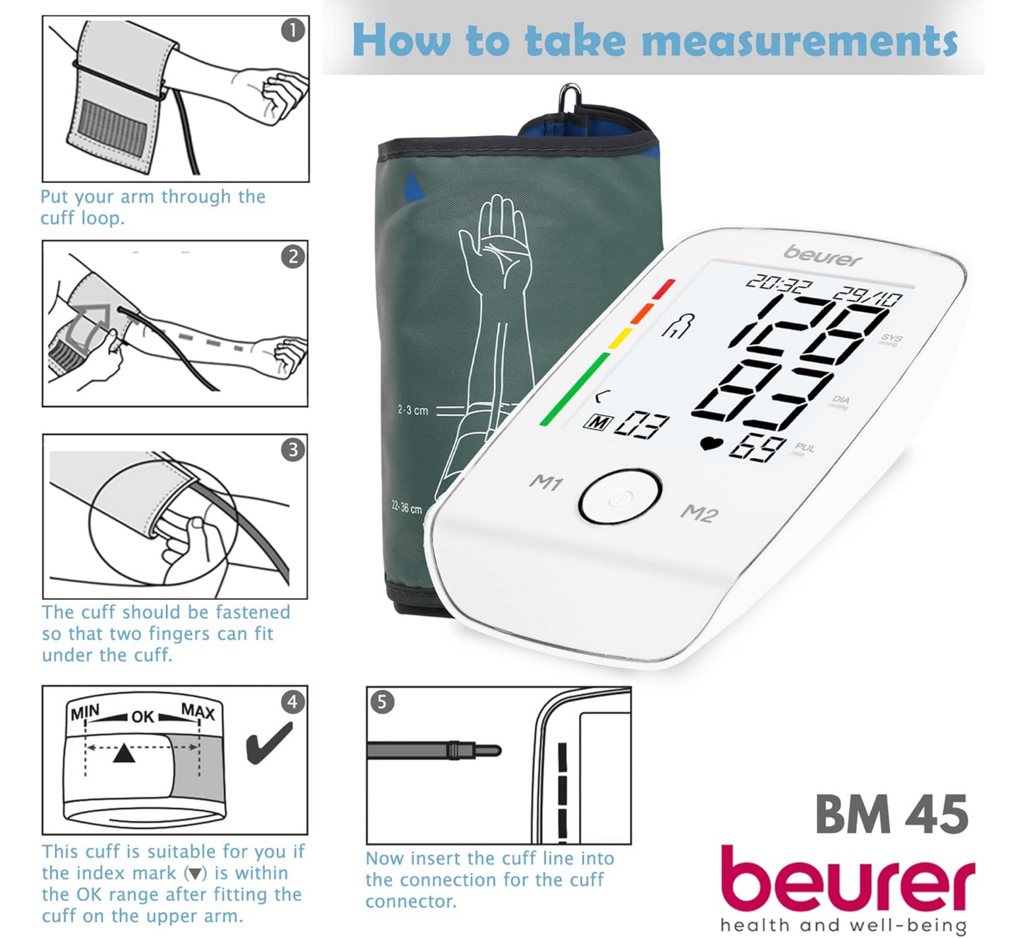 BM 45 Upper Arm Blood Pressure Monitor