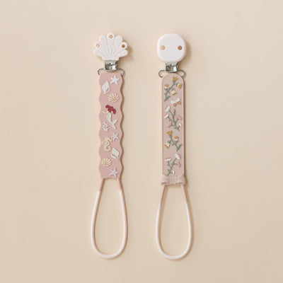 Moonkie Beadless Silicone Pacifier Clip Set (2-Pack)