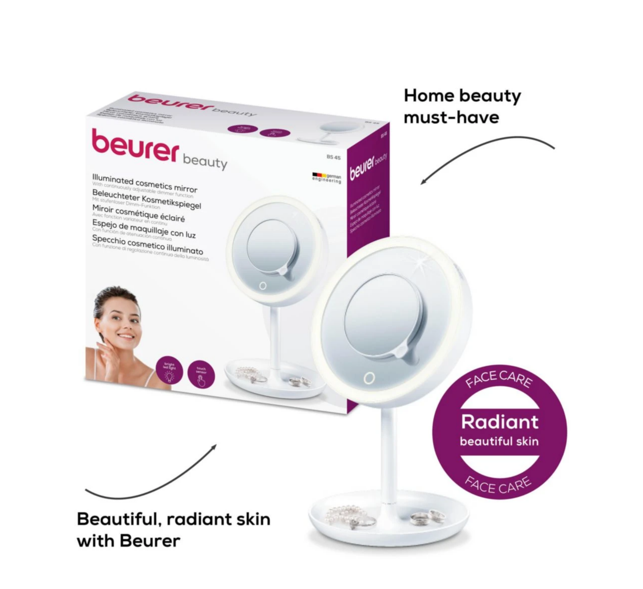 BS 45 Illuminated Cosmetic Mirror