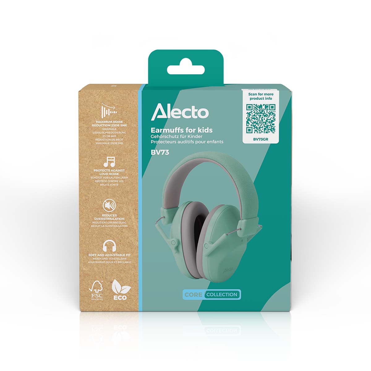 Alecto BV73GR - Kids Hearing Protection - Green