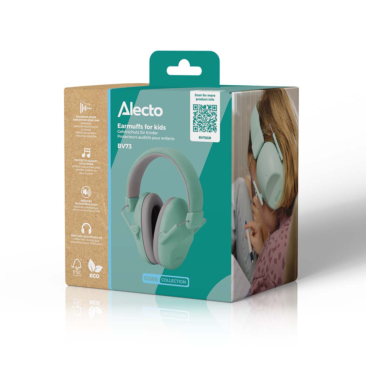 Alecto BV73GR - Kids Hearing Protection - Green