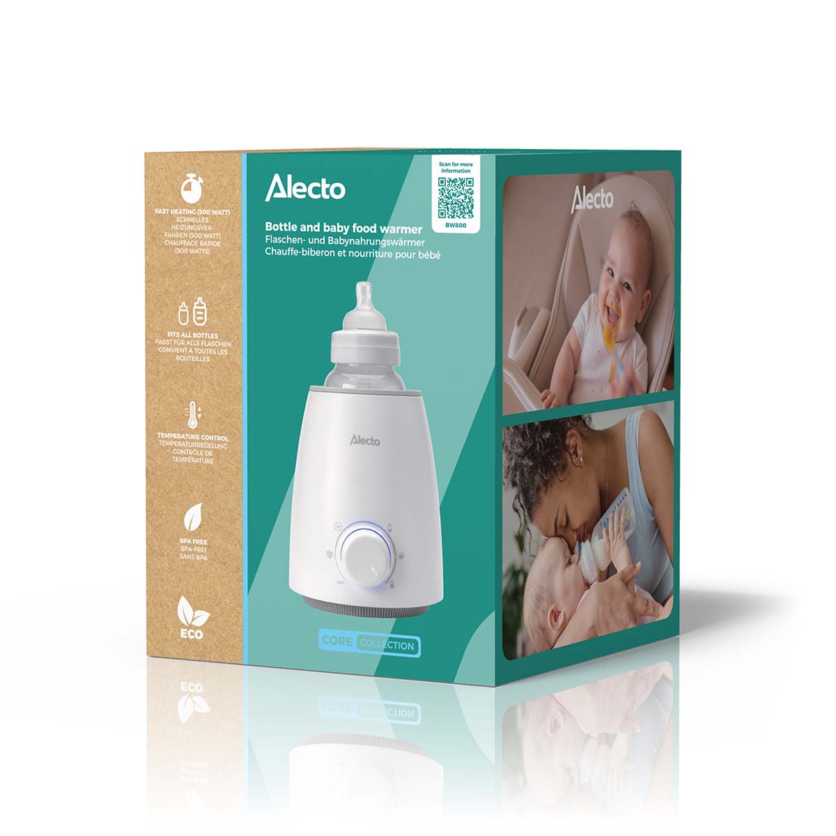 Alecto BW800 – Bottle Warmer – Suitable for All Bottles