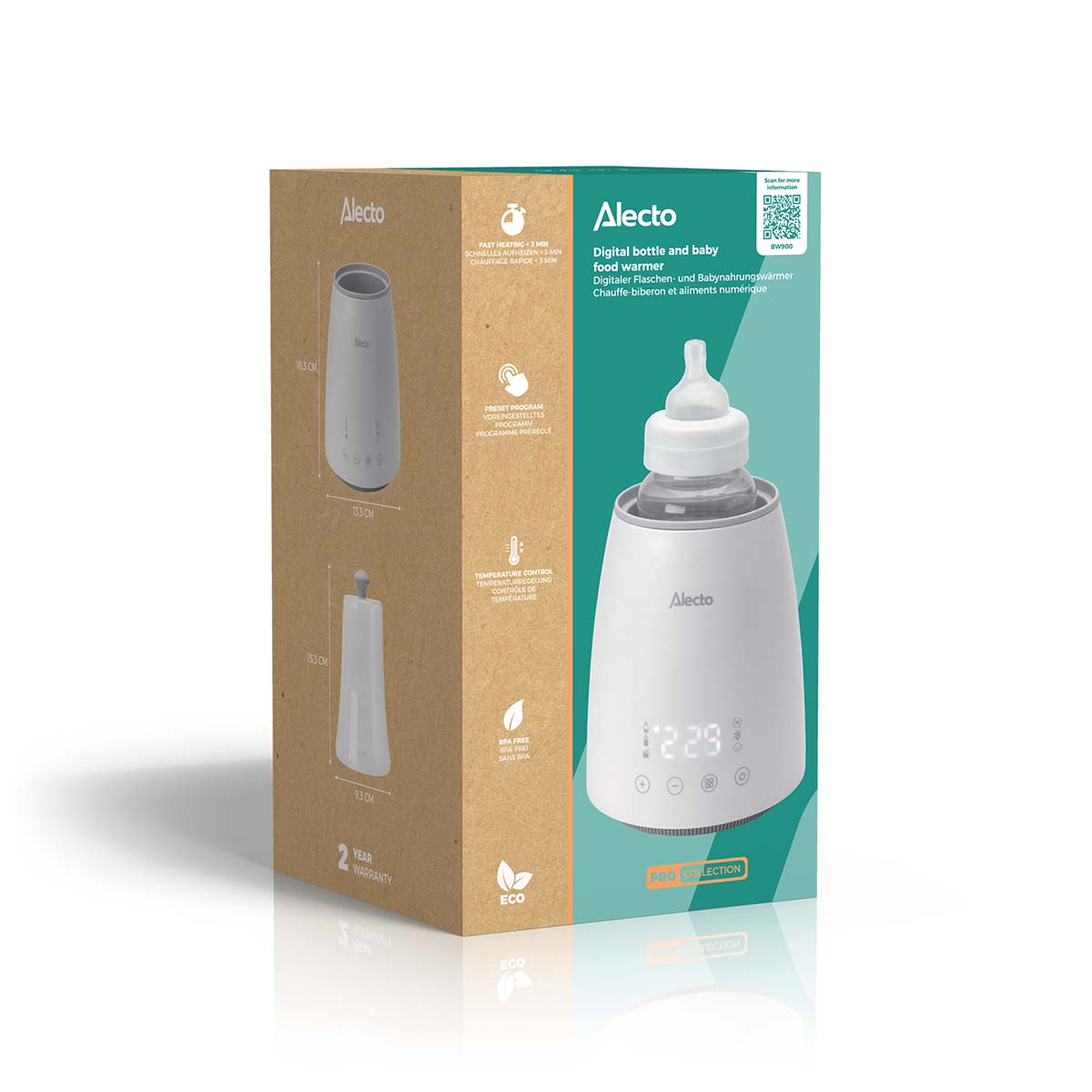 Alecto BW900 – Bottle Warmer and Baby Food Warmer