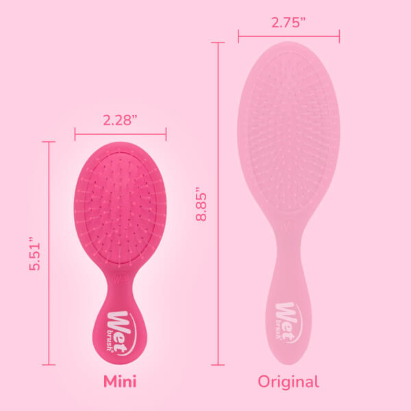 Wet Brush Mini Detangler - Frost Pink