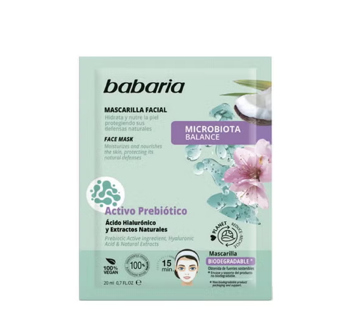 Babaria Microbiota Hyaluronic Acid Facial Mask *20ml