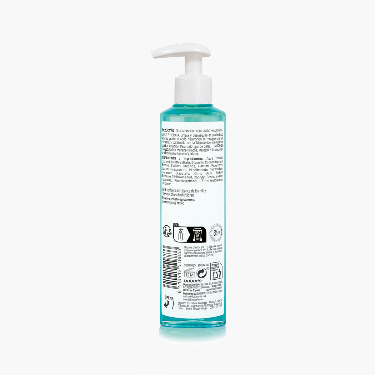 Facial Cleansing Gel Hyaluronic Acid