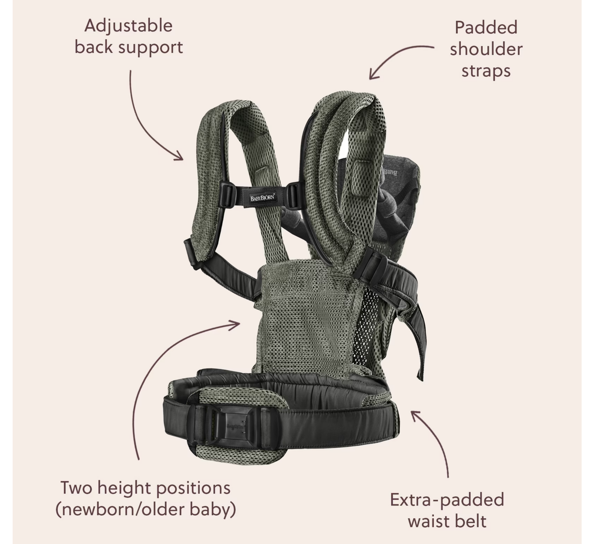 BabyBjörn Baby Carrier Harmony 0-3 Years (3.2-15 kg)