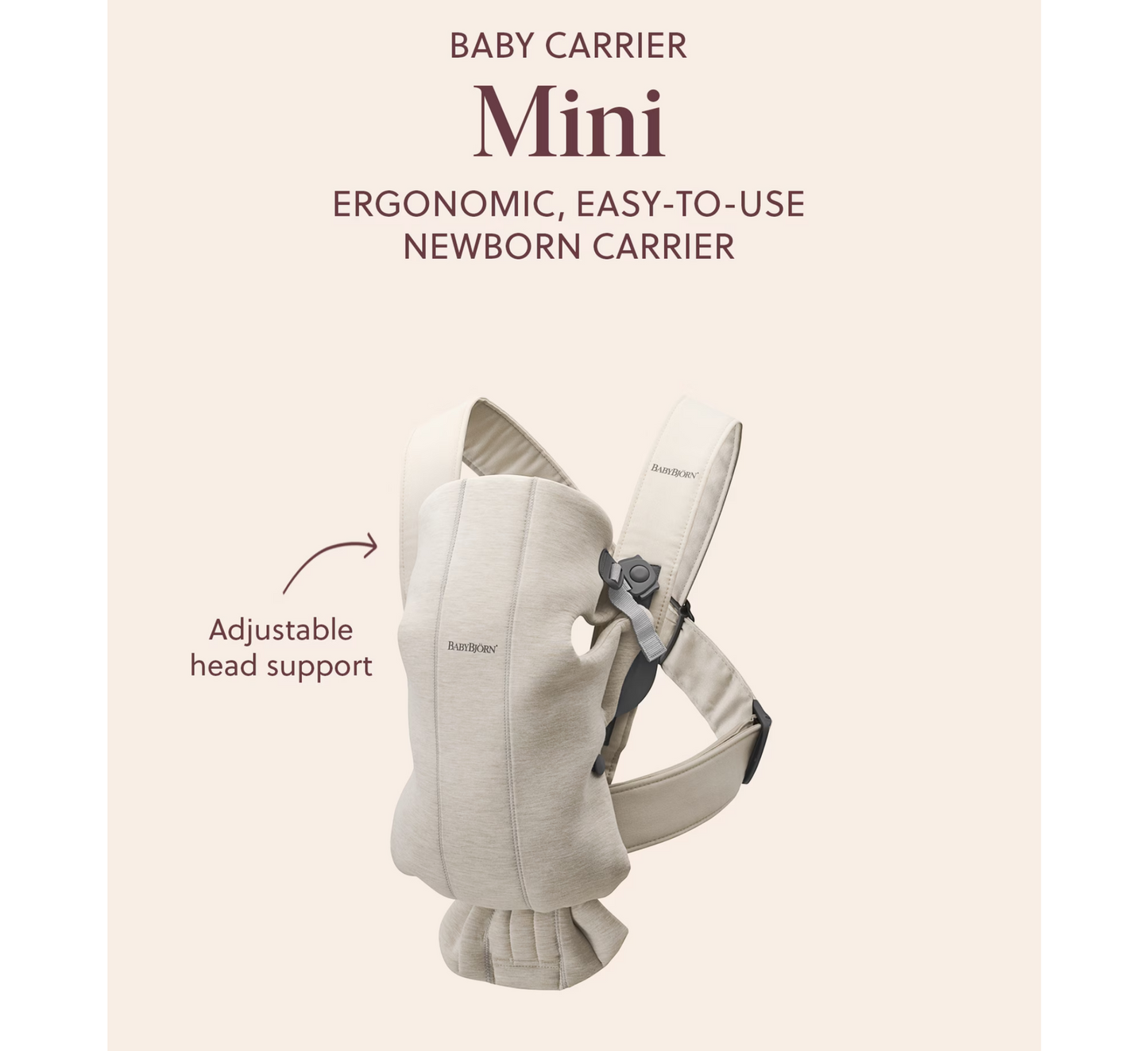 BabyBjörn Baby Carrier Mini 0-1 Years 3D Mesh Fabric (3.2-11 kg)