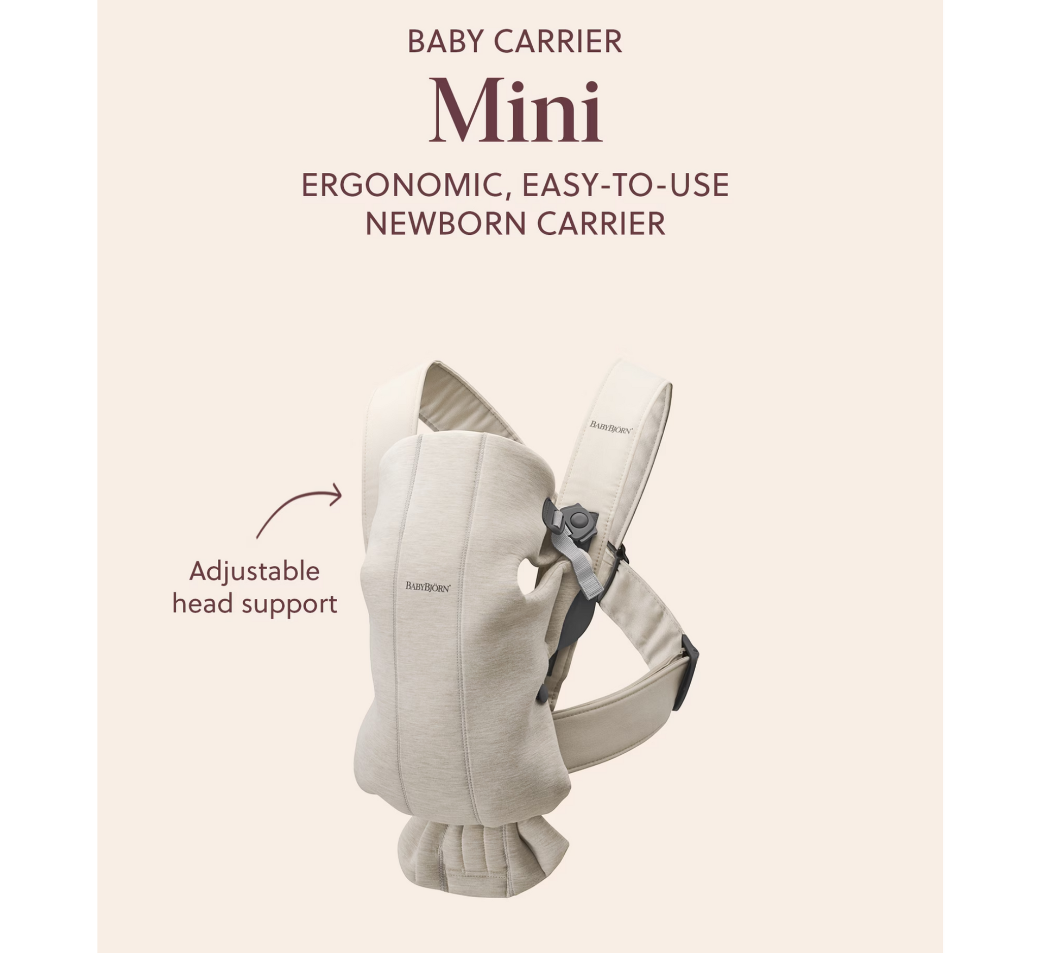 BabyBjörn Baby Carrier Mini 0-1 Years 3D Mesh Fabric (3.2-11 kg)