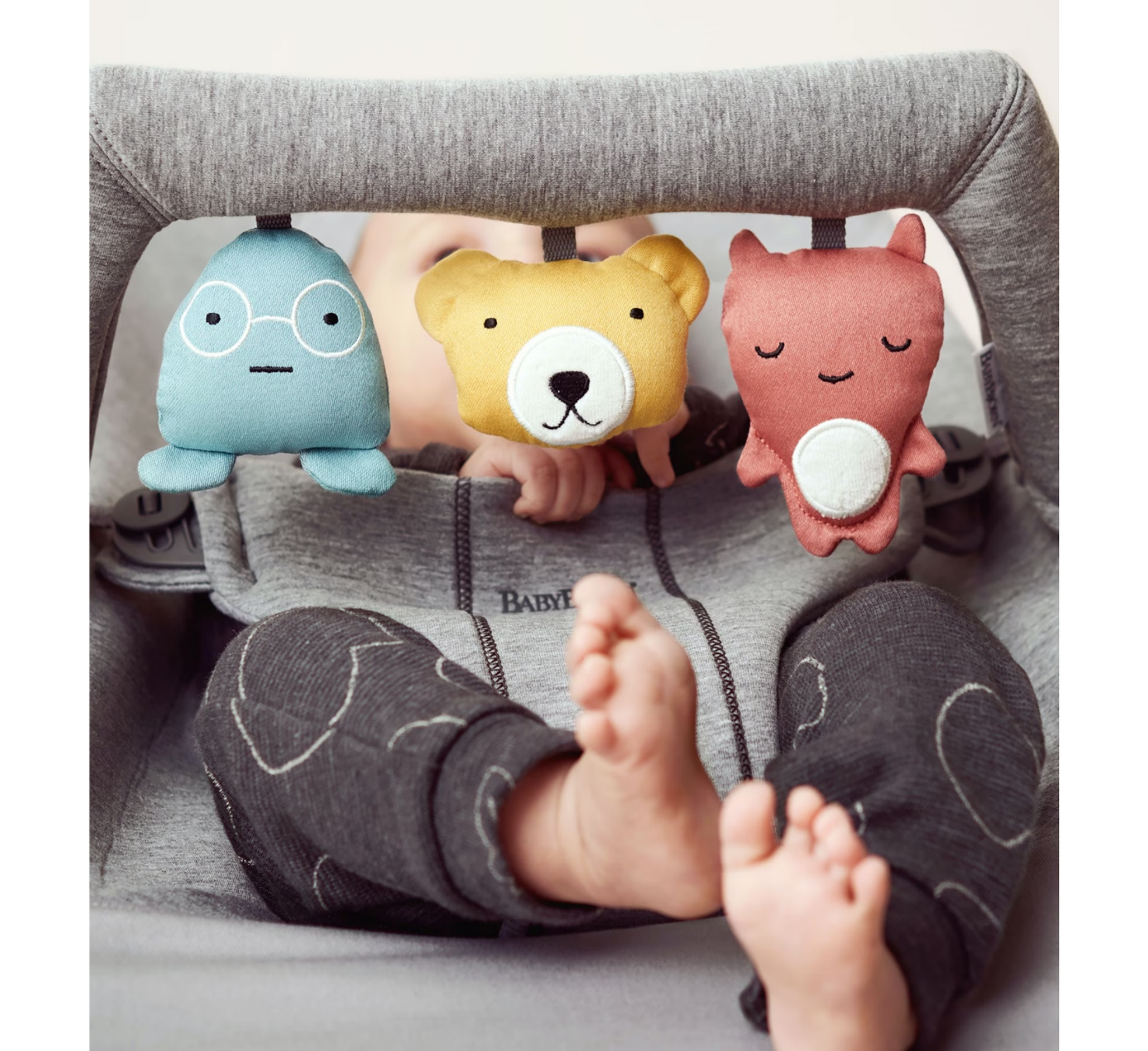 BabyBjörn Toy for Bouncer – Soft Friends (0 Months+)