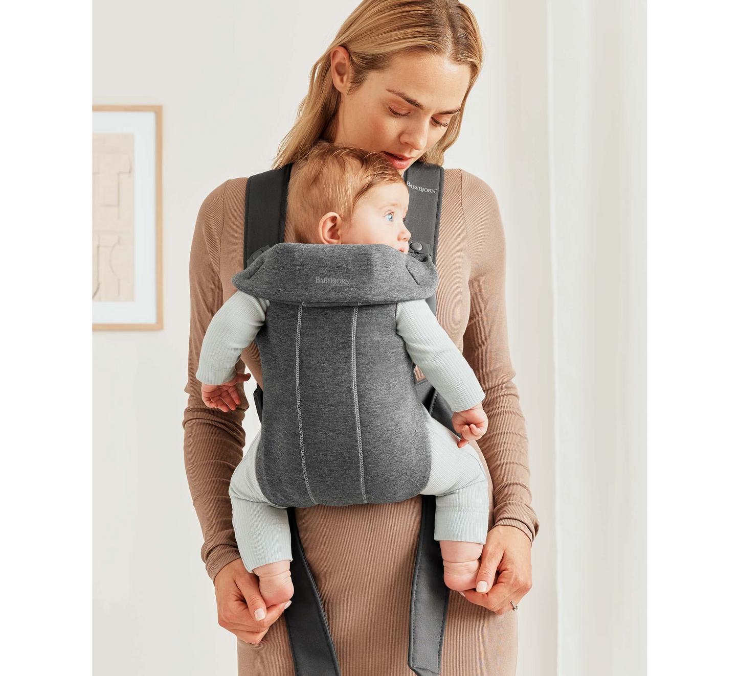 BabyBjörn Baby Carrier Mini 0-1 Years 3D Jersey Fabric (3.2-11 kg)