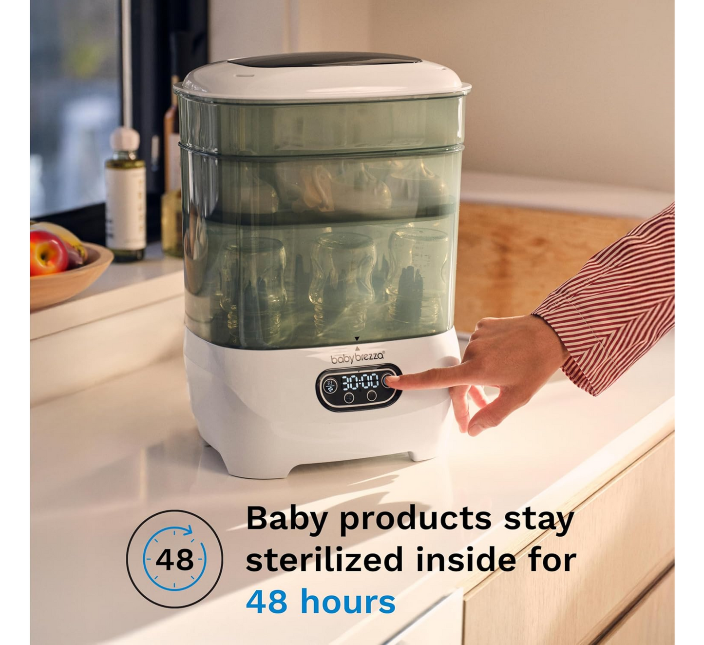 Sterilizues dhe tharës shishesh për bebe Baby Brezza Super-Fast