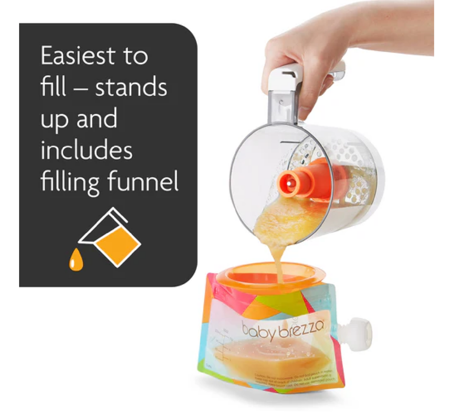 Baby Brezza Reusable Baby Food Pouches - 10 Pack