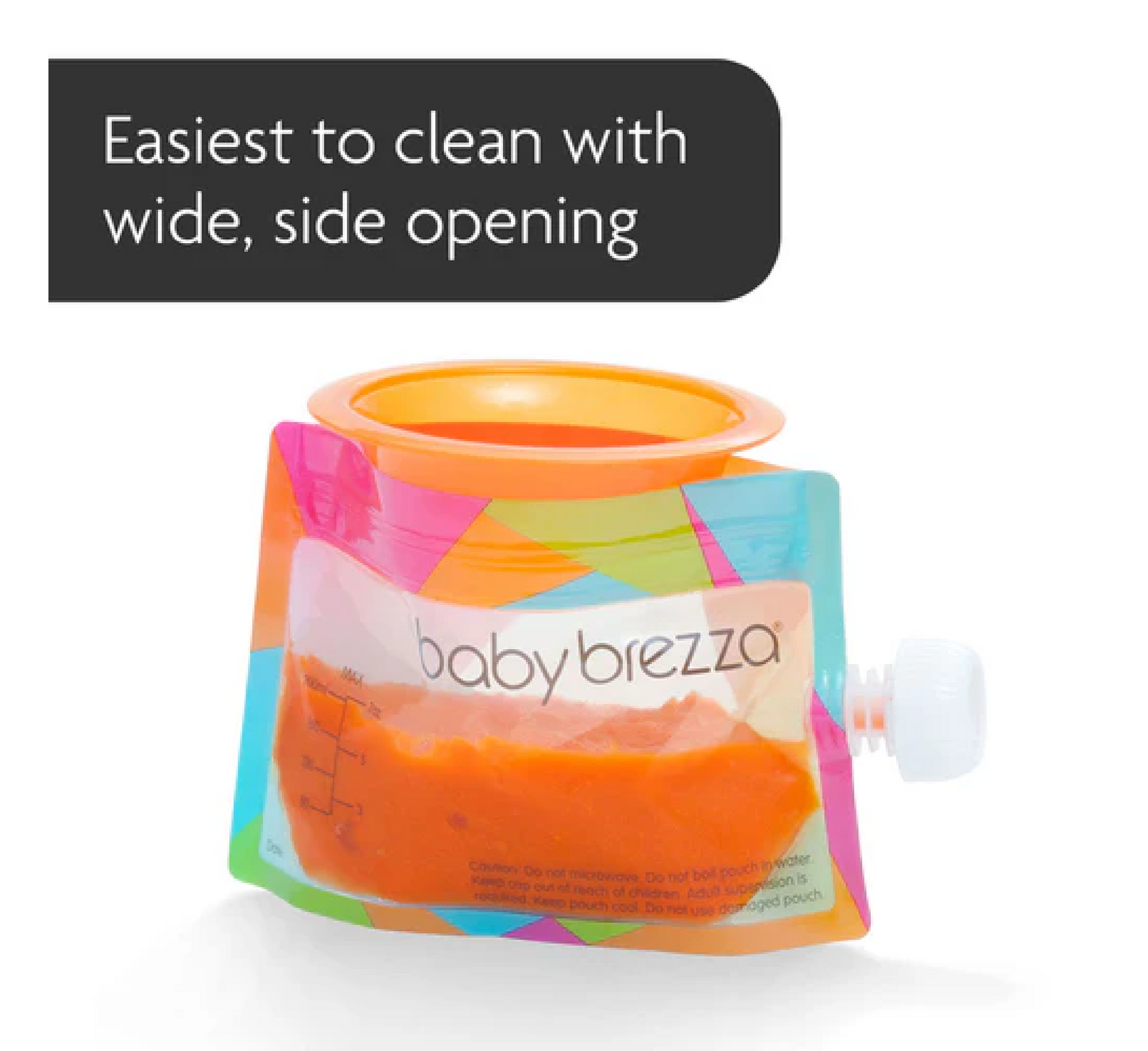 Baby Brezza Reusable Baby Food Pouches - 10 Pack