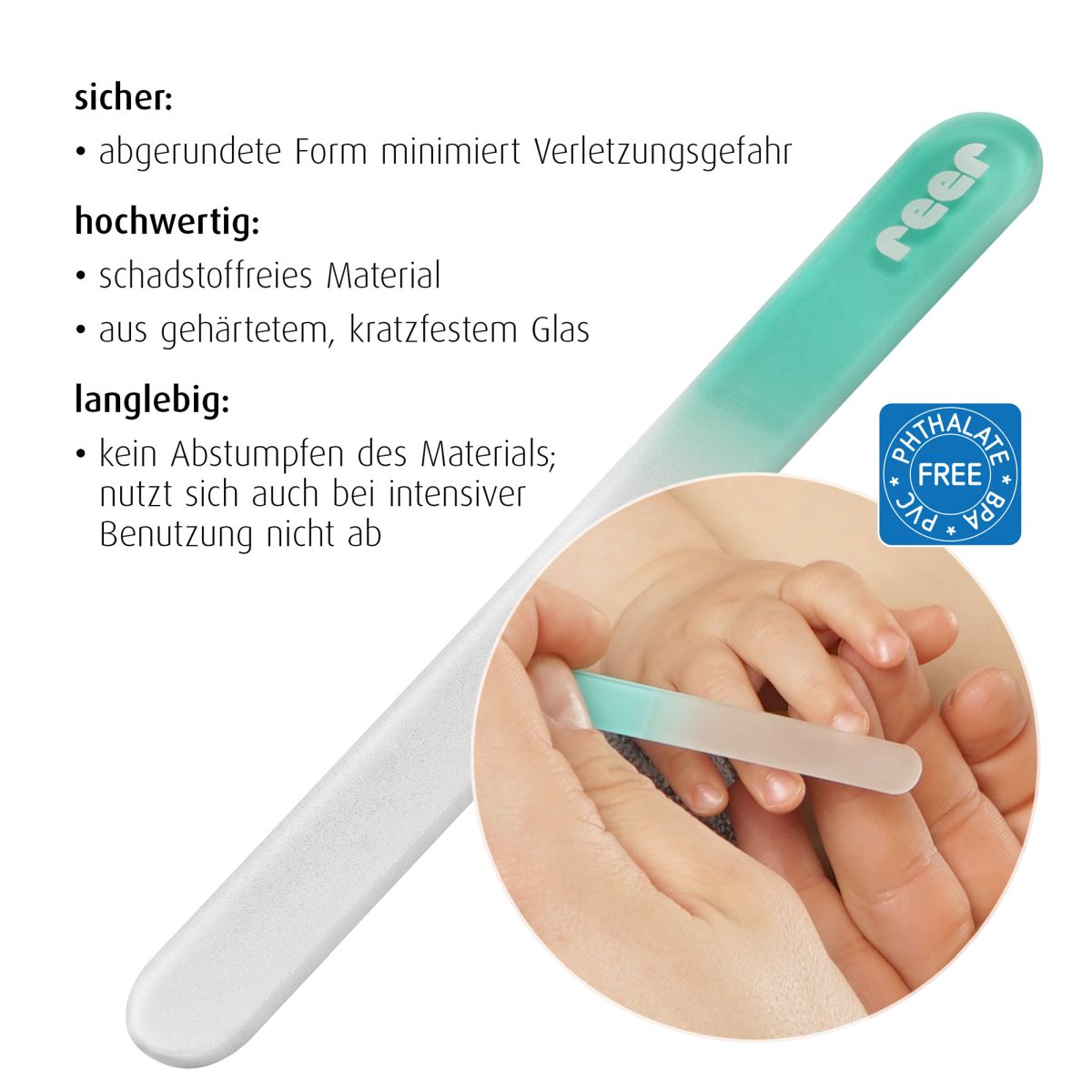 PremiumCare Glass nail file for babies