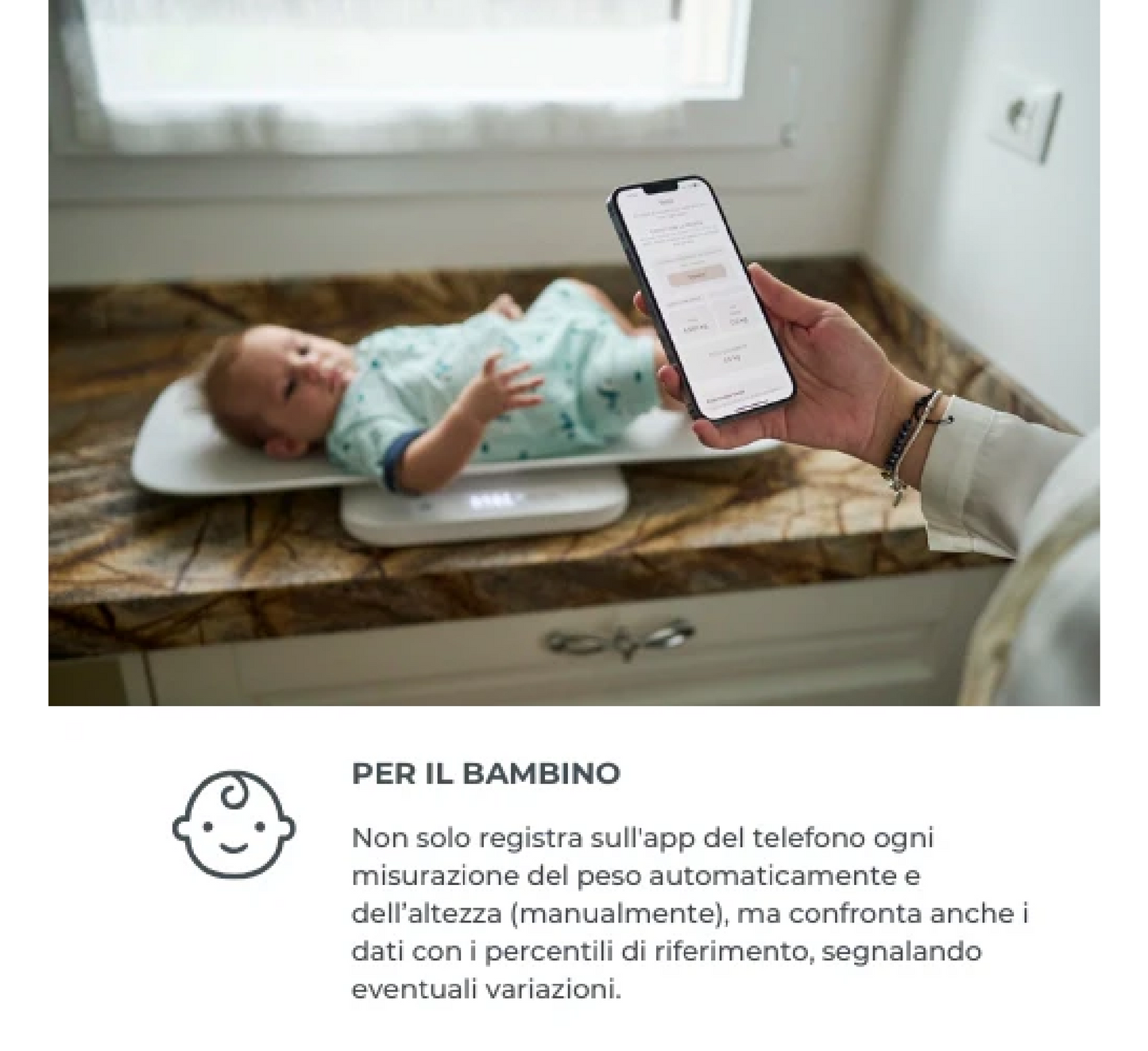 Peshore Nuvita Bluetooth për Bebe dhe Shtatzëni - PrimiPesi Mum &amp; Baby 1330