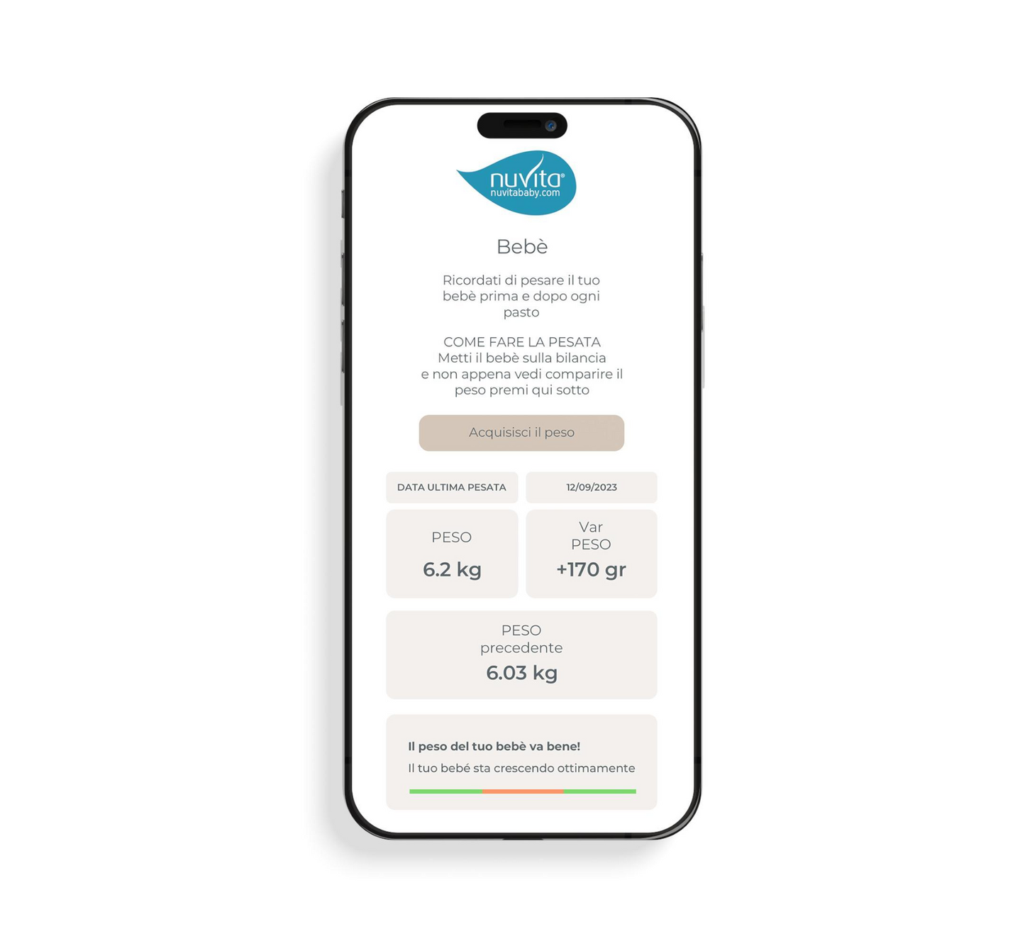 Peshore Nuvita Bluetooth për Bebe dhe Shtatzëni - PrimiPesi Mum &amp; Baby 1330