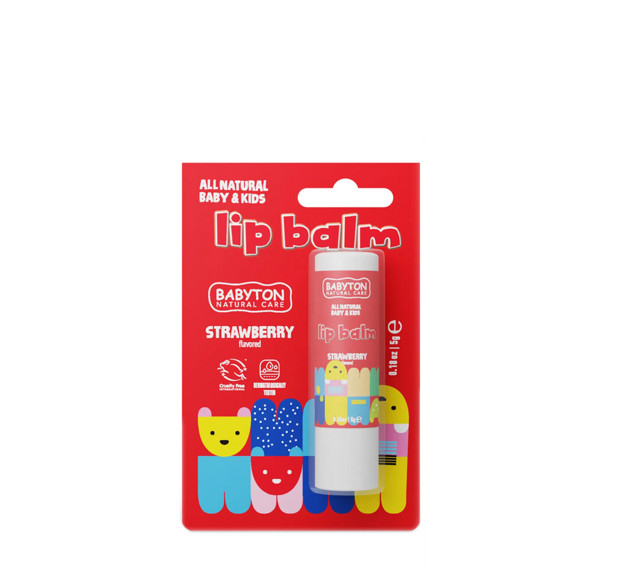 Babyton All Natural Baby & Kids Lip Balm Strawberry