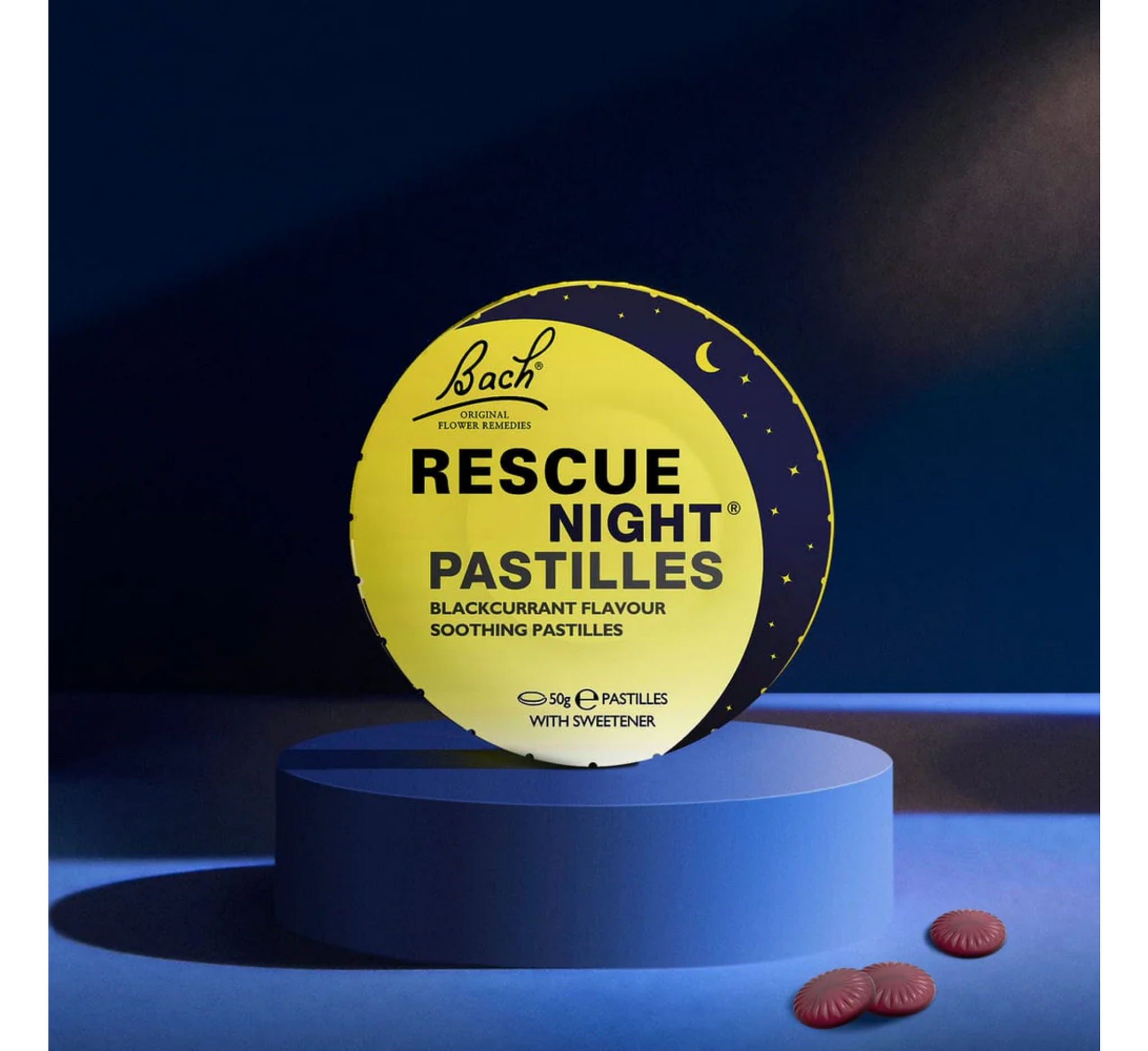Bach Rescue Night Pastilles Blackcurrant Flavour *50g