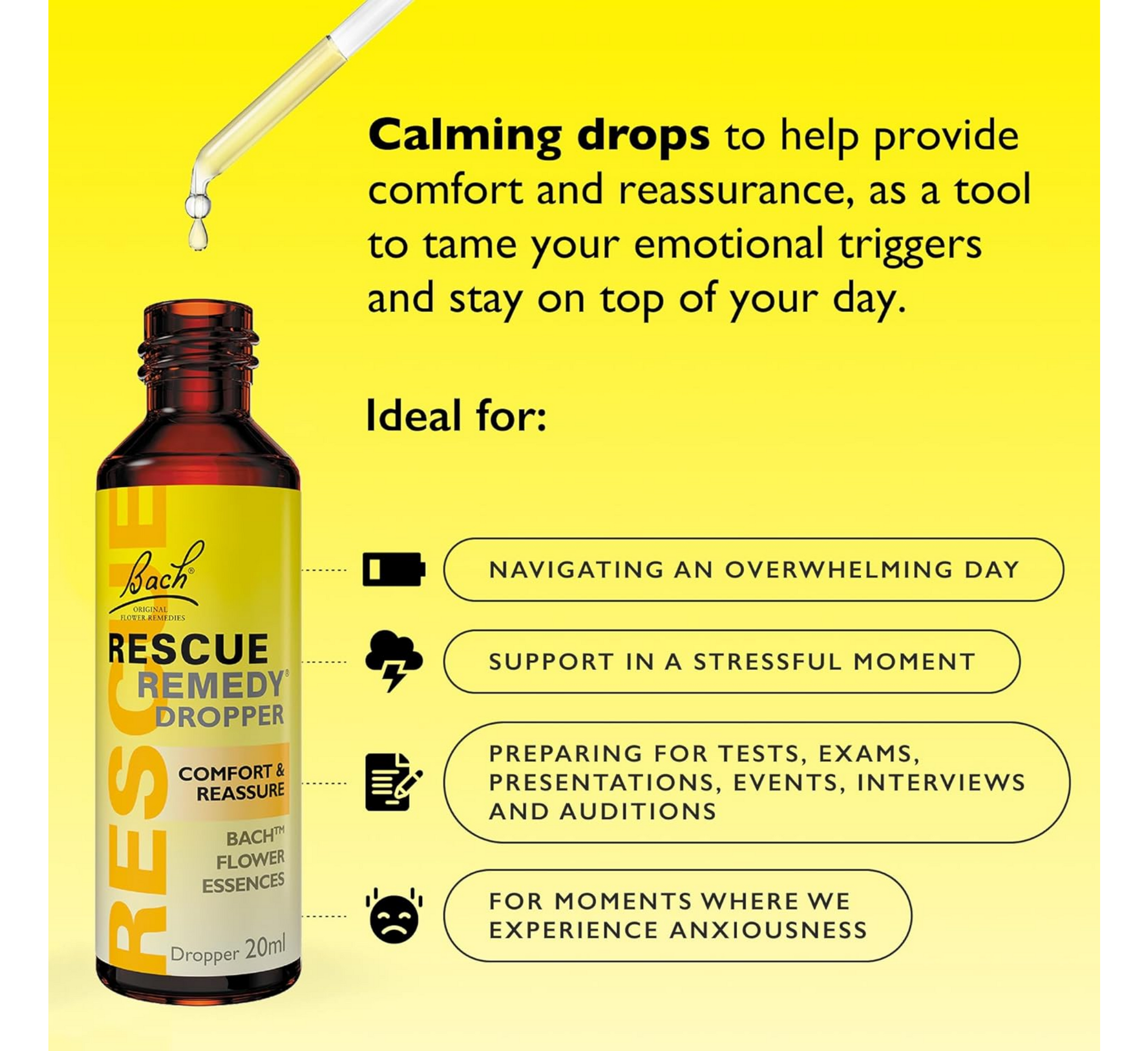 Bach Rescue Remedy Dropper Comfort & Reassure *20ml