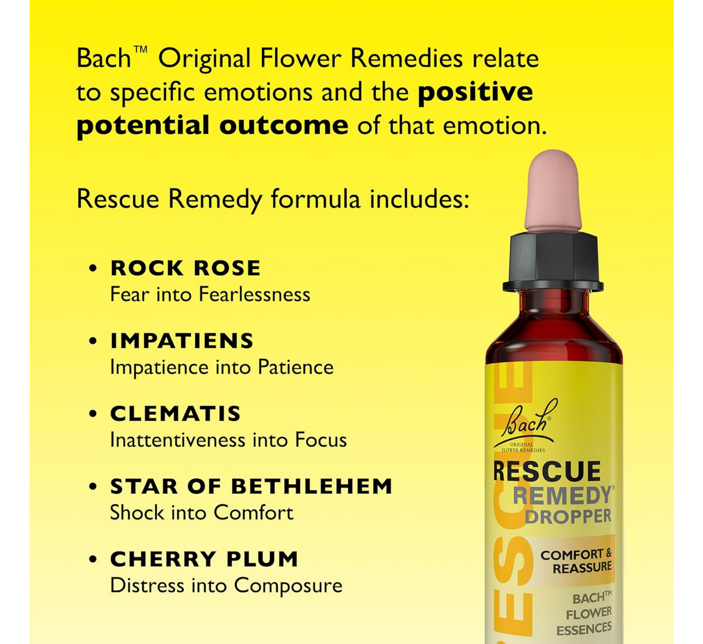 Bach Rescue Remedy Dropper Comfort & Reassure *20ml