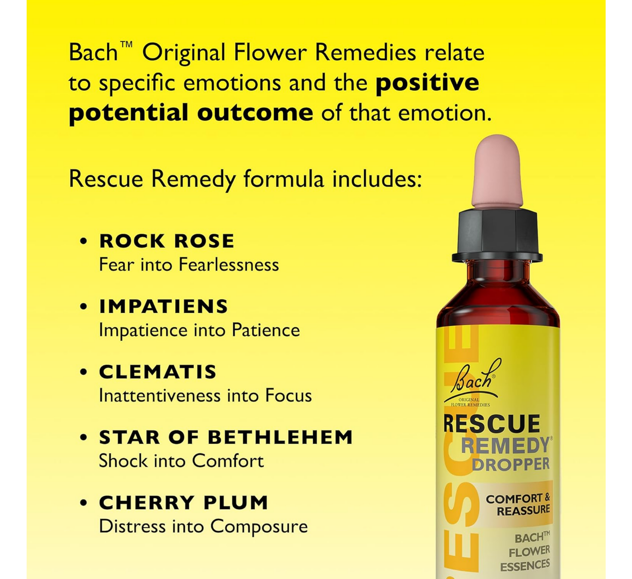 Bach Rescue Remedy Dropper Comfort & Reassure *20ml