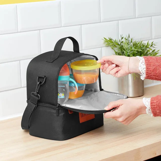 Bundle Insulated bag Pick & Go + 1 Food Containers 300ml + 1Silicone no-spill cup + 2 Flexible soft spoons