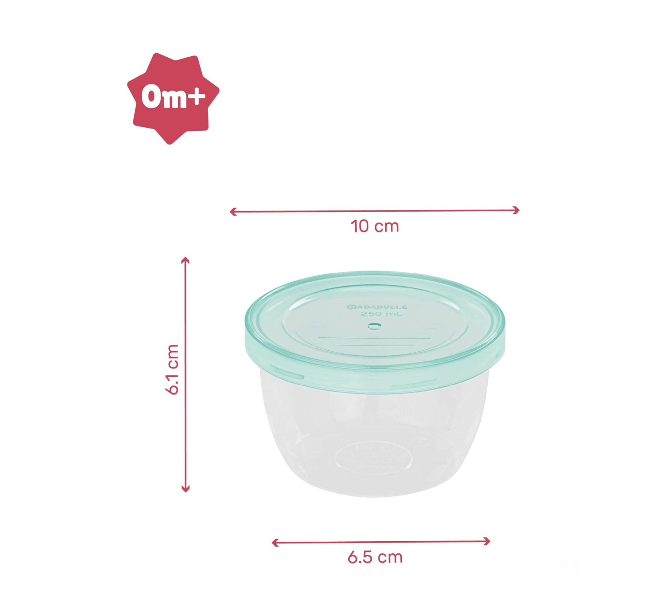 Badabulle Badabowls Airtight Baby Food Storage Containers (5x250ml)