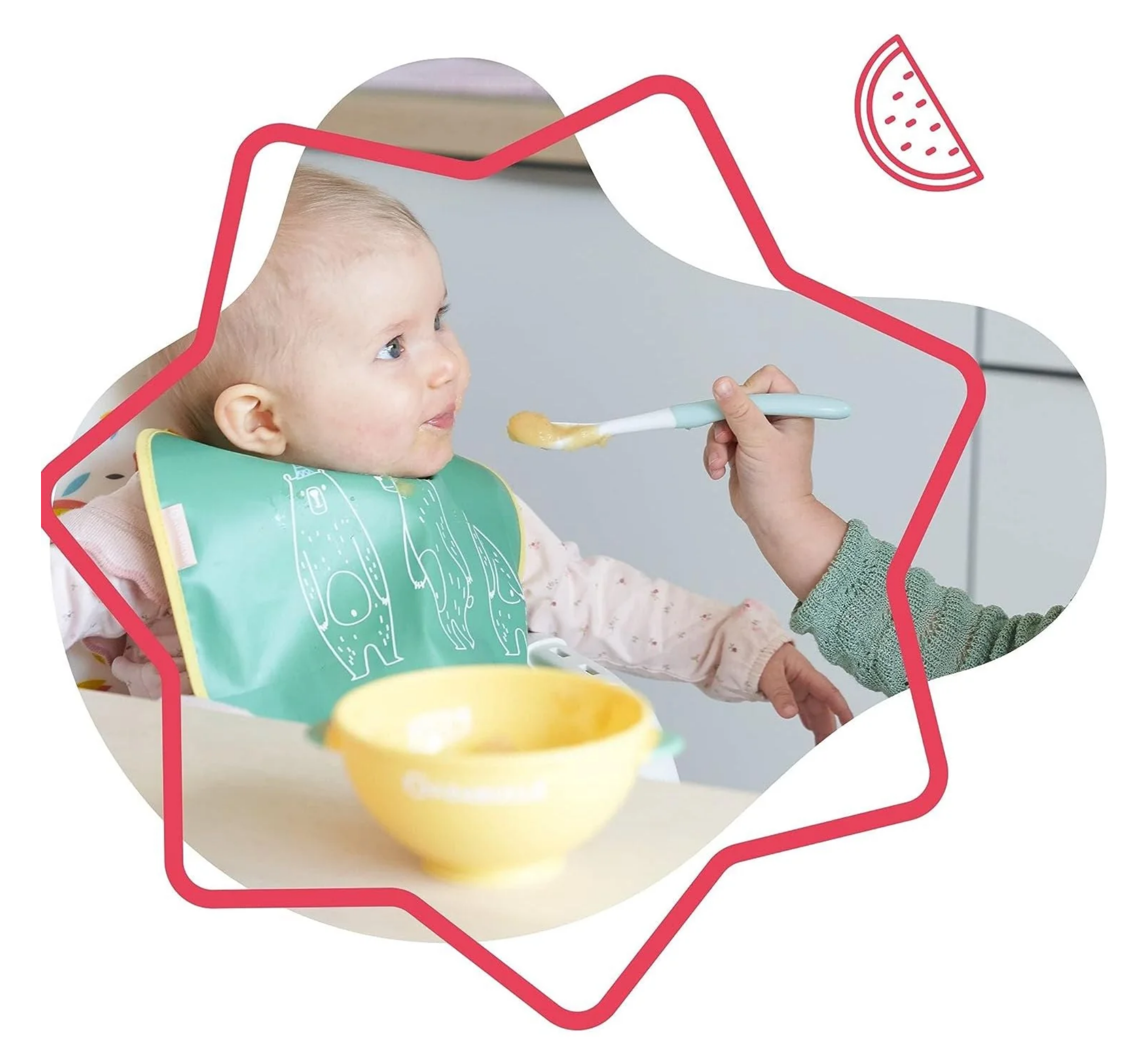 Badabulle Bundle 5 Funcolor Bowls + 3 Spoons (4 Months+)