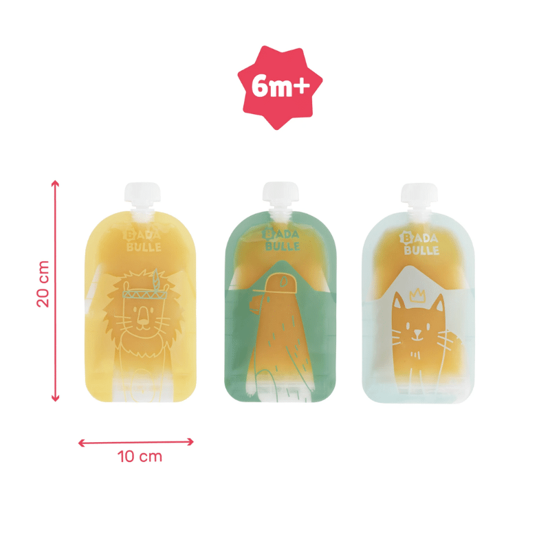 Badabulle Reusable Food Pouches x15