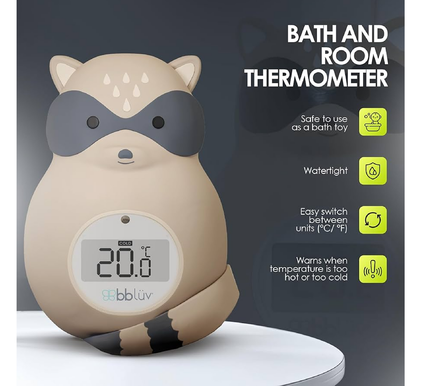 Bbluv Rakü Bath & Room Thermometer
