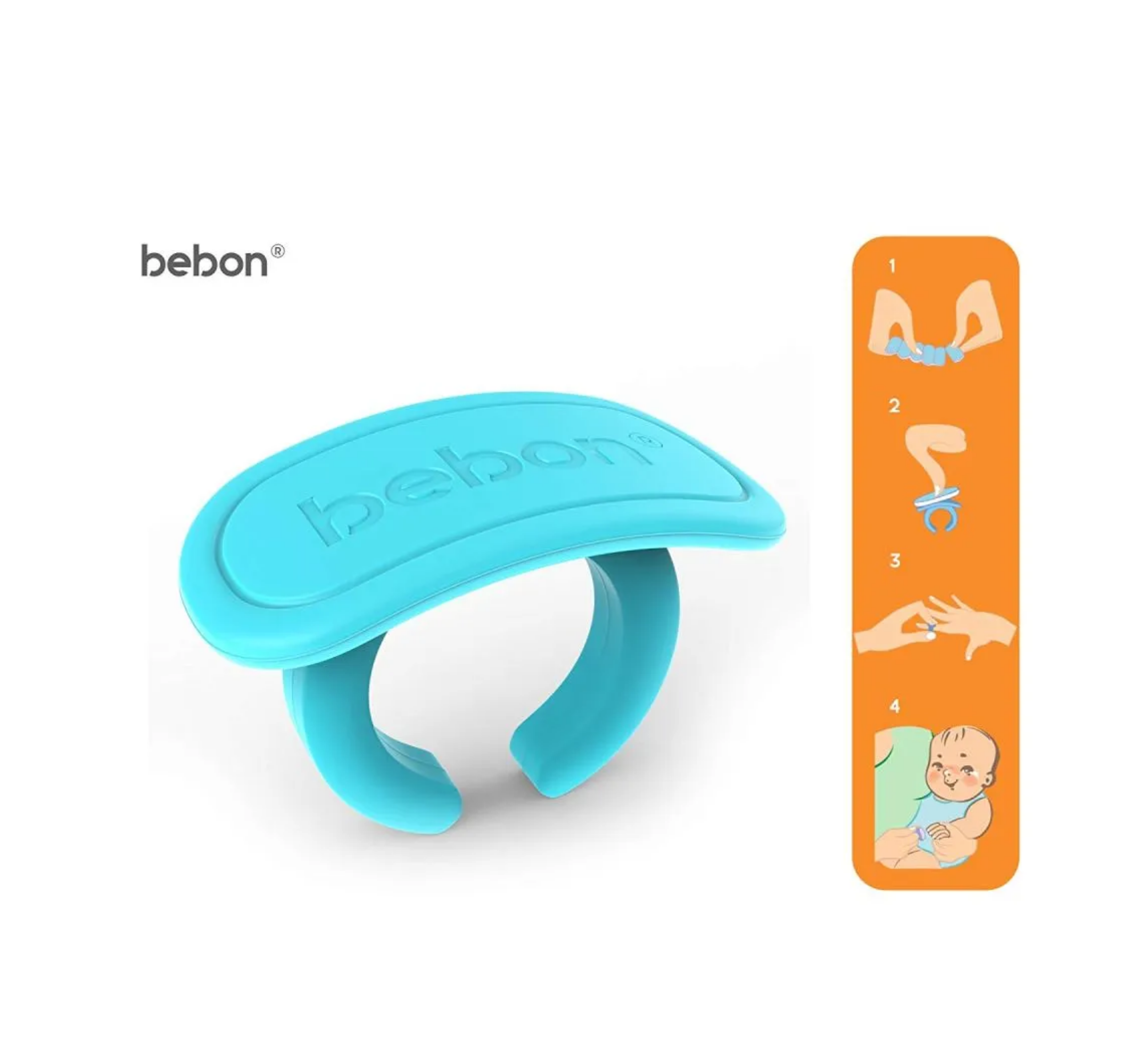 Bebon Baby Nail File with 18 Snap-off Disposable Files
