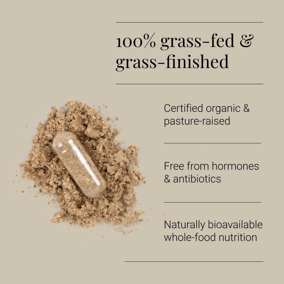 Organic Beef Kidney - 180 Capsules