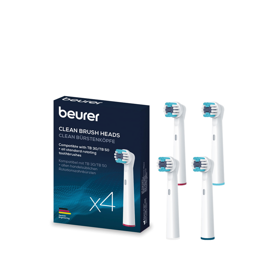 Beurer TB 30/50 Brush Heads Clean 4 Pieces