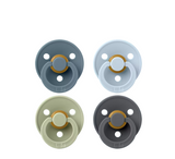 Bibs Colour Round Shape Size 2 Pacifiers - 4 Pack (6+ Muajsh)