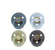 Bibs Colour Round Shape Size 2 Pacifiers - 4 Pack (6+ Muajsh)