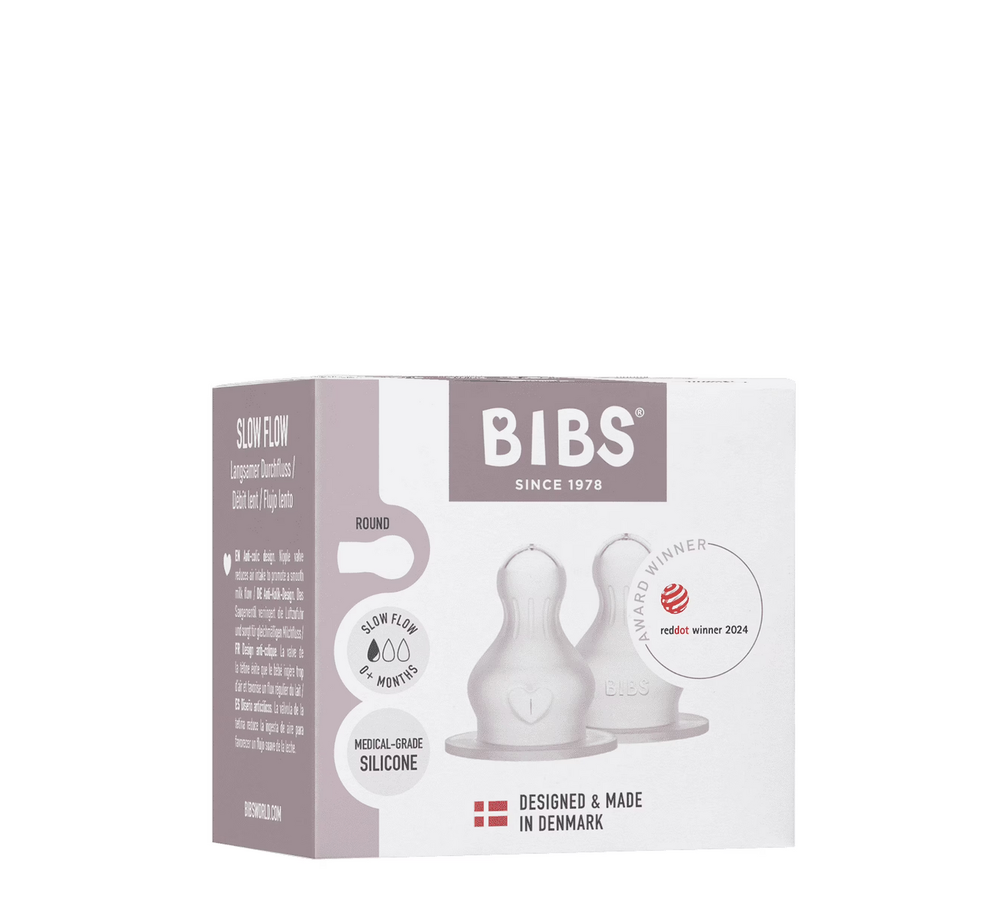 Bibs Bottle Silicone Nipple Round (koke biberoni) *2 Pack