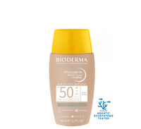 Bioderma Photoderm Nude Touch SPF 50 sunscreen mineral fluid with yellow cap, 40ml
