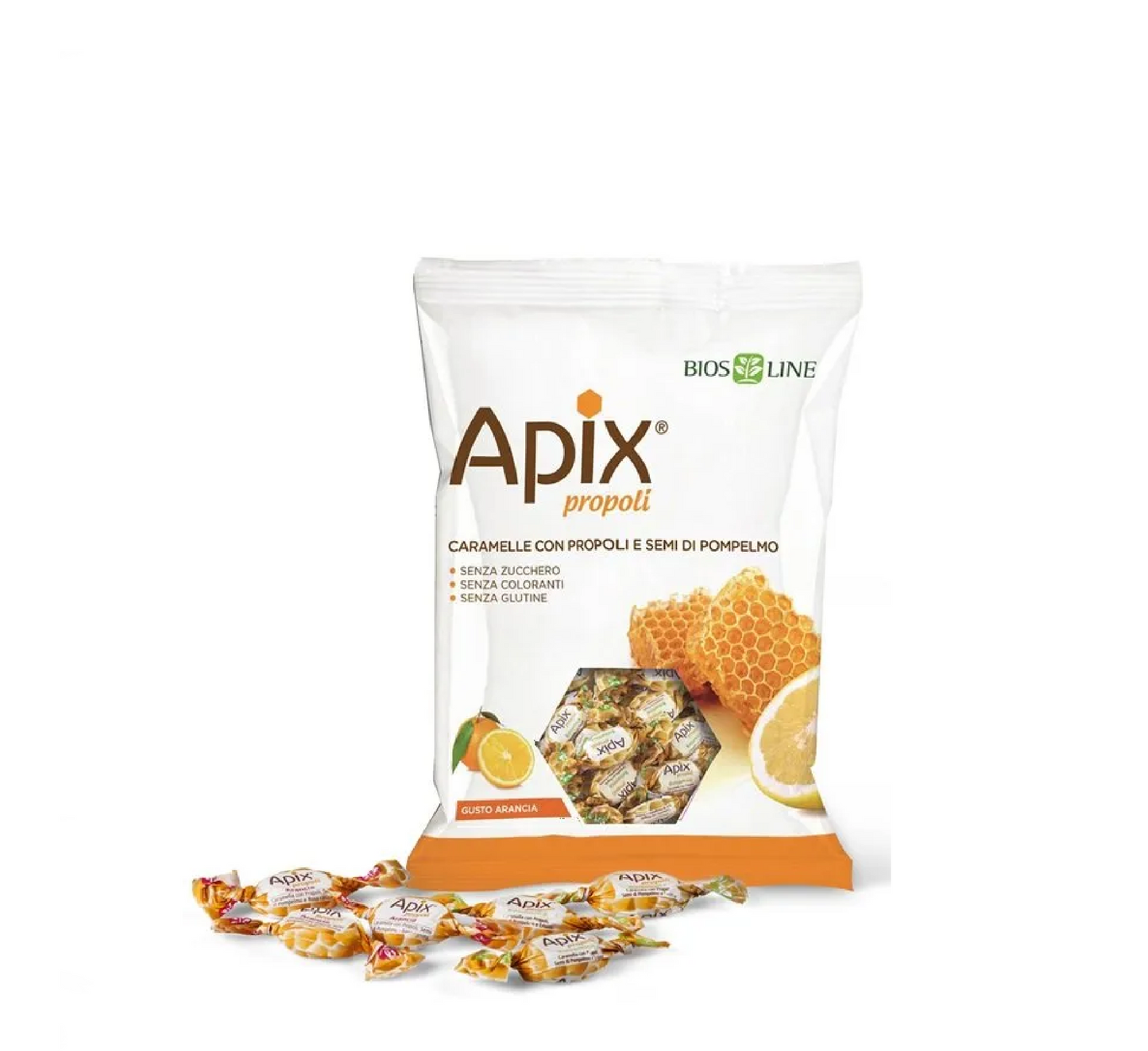 Biosline Apix Propoli Caramelle Orange Flavor *50g