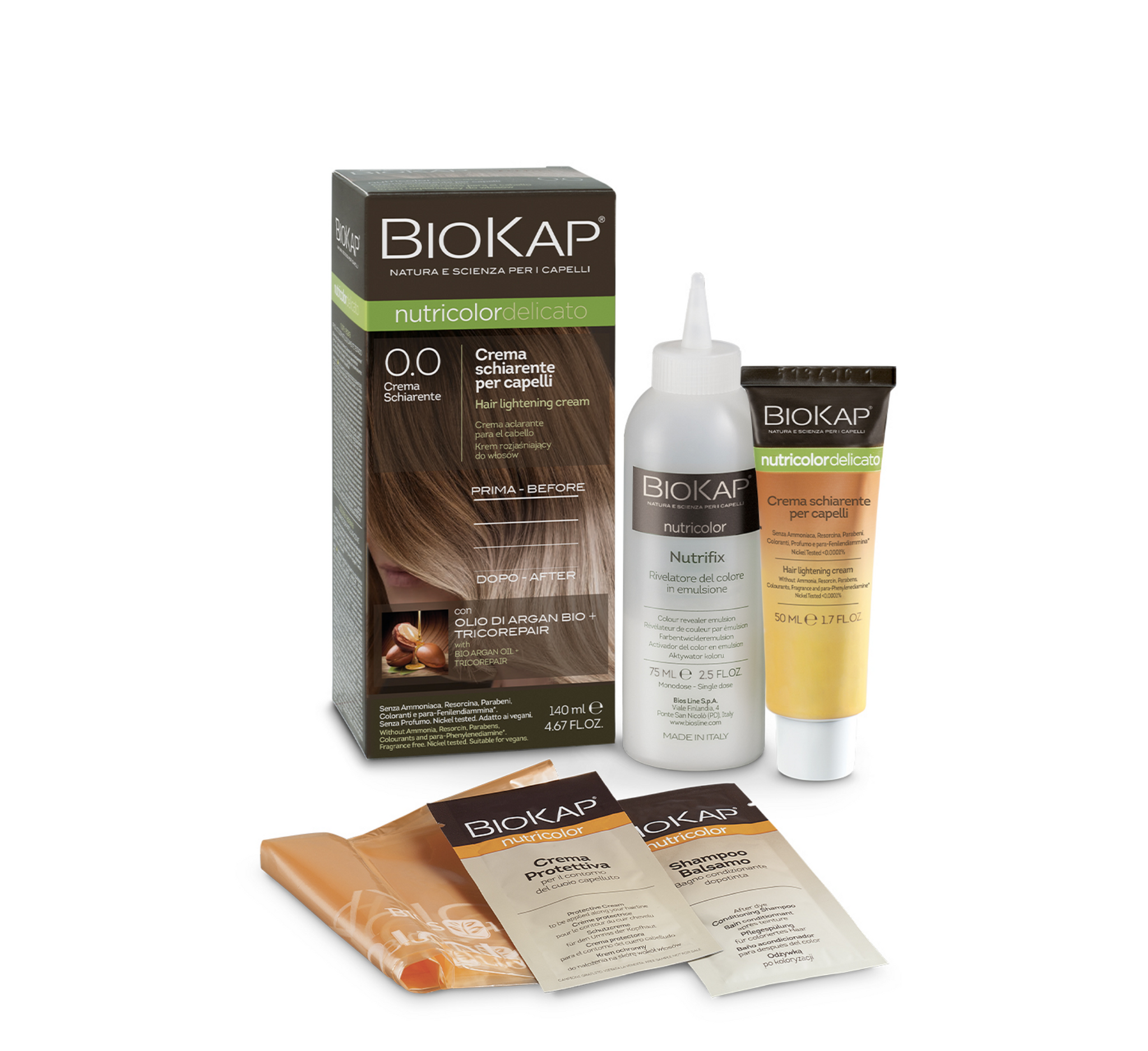 Biosline BioKap Nutricolor Hair Lightening Cream *140ml