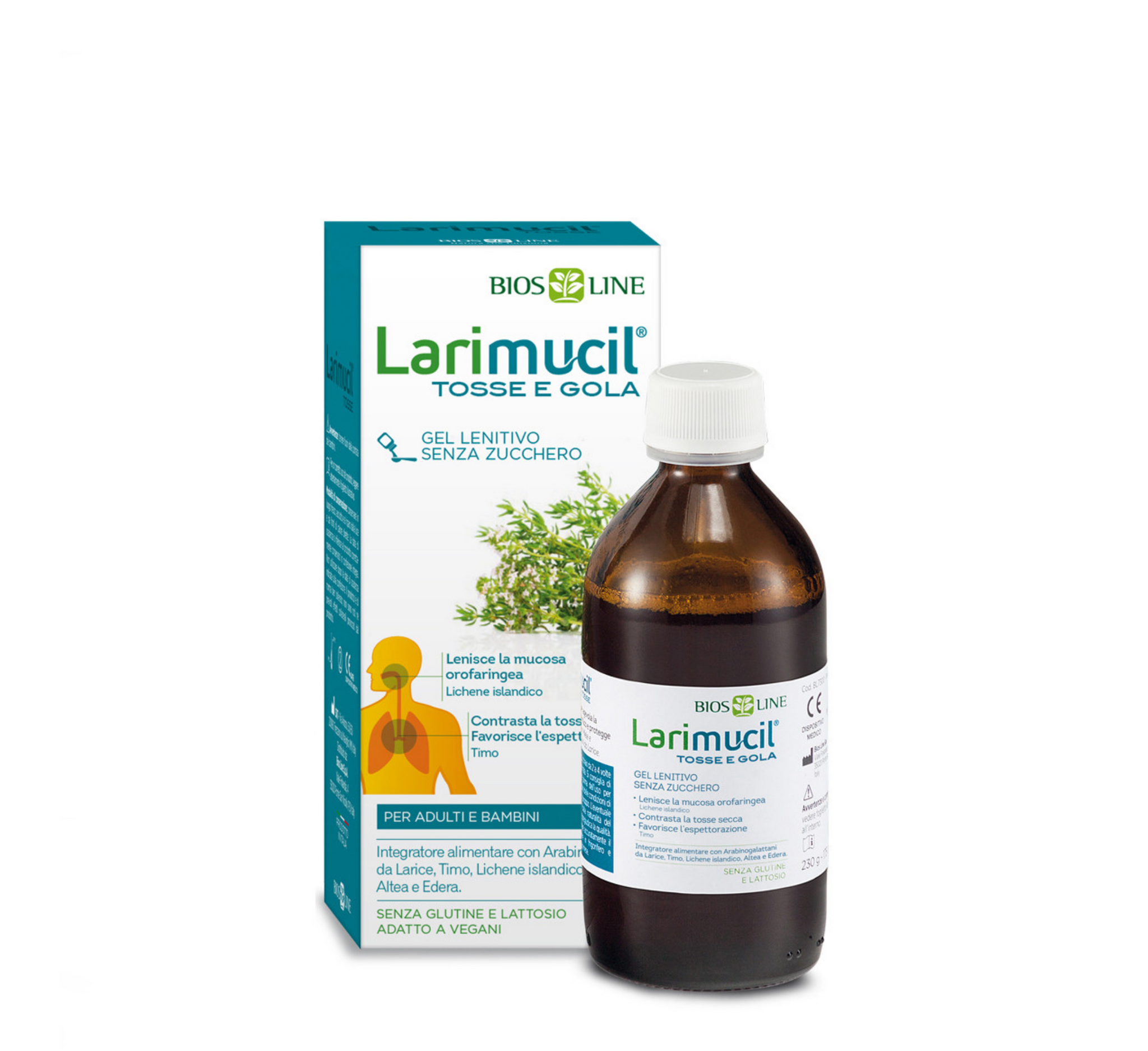 Biosline Larimucil Tosse e Gola (Cough And Throat) *120 ml