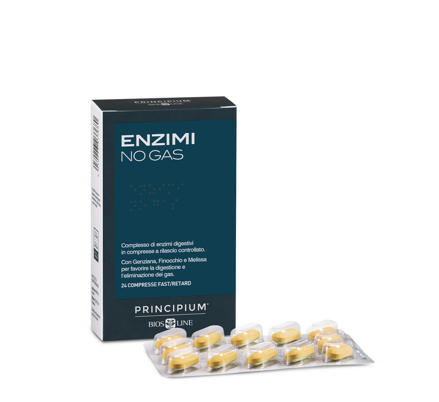 Biosline Principium Enzimi No Gas Fast/Retard *24tab