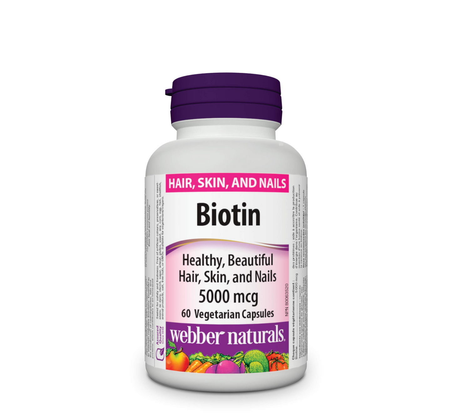 Biotin 5000 mcg *60 Vegetarian Capsules