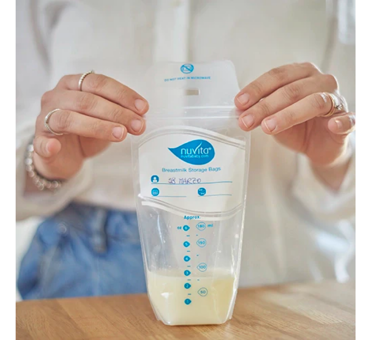 Qese për ruajtjen e qumështit të gjirit Nuvita *25 copë