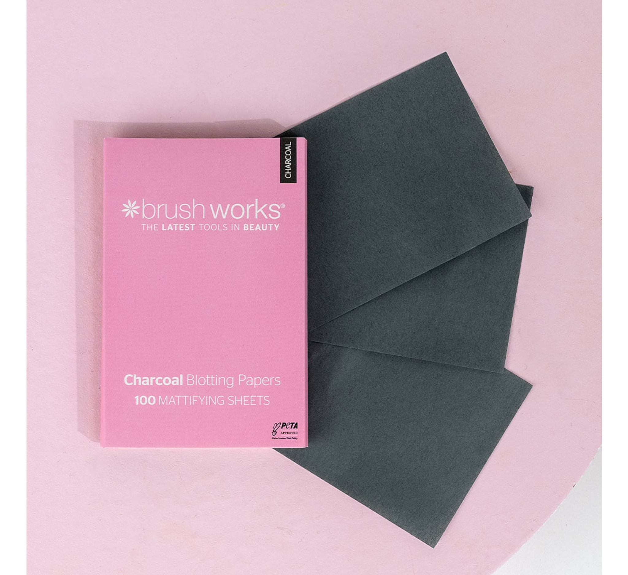 Brushworks Charcoal Blotting Papers *100pcs